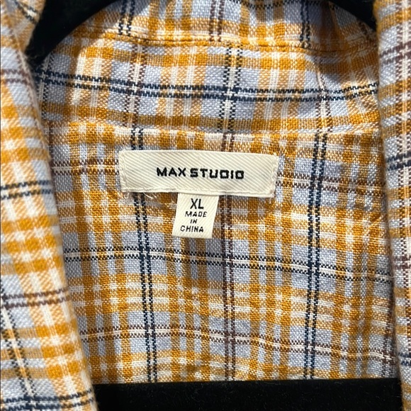 Max Studio Yellow and Blue Lightweight blazer - Picture 2 of 3